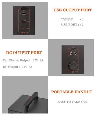 Emergency Solar 700W 600w Portable Power Station Docking Charging For Camping