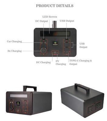 Rechargeable Lifepo4 Battery Generator Powerstation 1000 Wh 150w 350W 500wh For Electric Car