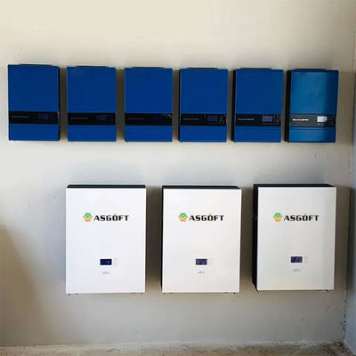Off Grid Solar Home RV Powerwall Wall Battery Storage Systems 100ah 5kw 48v