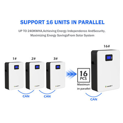 ASGOFT 6000 Cycle Time 95% DOD household powerwall 51.2v100ah 5.12kwh lifepo4 lithium battery