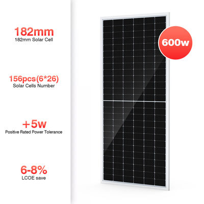 Full Black Off Grid 600 Watt Solar Photovoltaic Monocrystalline PV Panels System For House Electricity