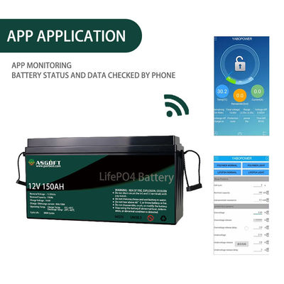 ASGOFT Lipo4 Lifepo4 Battery 100ah 150AH 12 Volt Li Ion Battery Pack