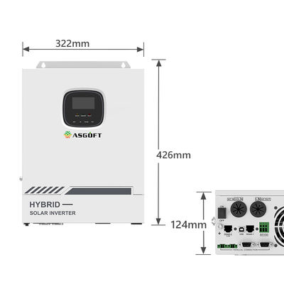 MPPT 220VAC 48V Small Ternary Hybrid On Grid Inverter 5.5KW 5.5KVA