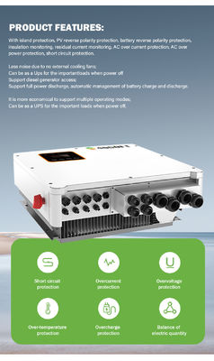 7kw 8kw 10kw 15kw Hybrid Solar Inverter 48v 240v Energy Storage Split Phase