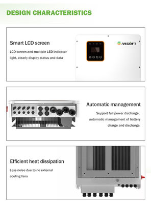 Commercial Hybrid On Grid Inverter 5kva 10kw 20kw 30kw 50kw 80kw 100kw