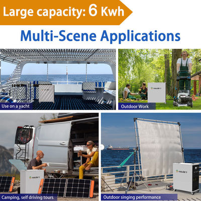 Asgoft 3kw 6kwh 25.6v 235ah Home or outdoor Portable Charger All In One Solar Generator