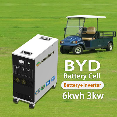 All in one Portable Battery Storage 6016Wh Battery With Lockable Wheels and Handle