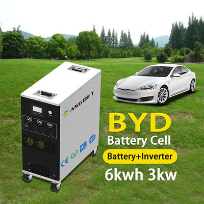 All in one Portable Battery Storage 6016Wh Battery With Lockable Wheels and Handle