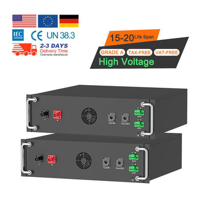 High Voltage 15kwh-750kwh Lithium Iron Battery Pack Lifepo4 51.2v 100Ah Rack Mounted Battery Lithium Ion Battery