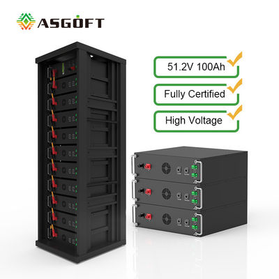 High Voltage 15kwh-750kwh Lithium Iron Battery Pack Lifepo4 51.2v 100Ah Rack Mounted Battery Lithium Ion Battery