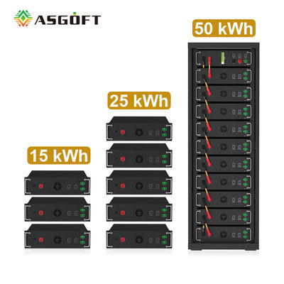 High Voltage 15kwh-750kwh Lithium Iron Battery Pack Lifepo4 51.2v 100Ah Rack Mounted Battery Lithium Ion Battery