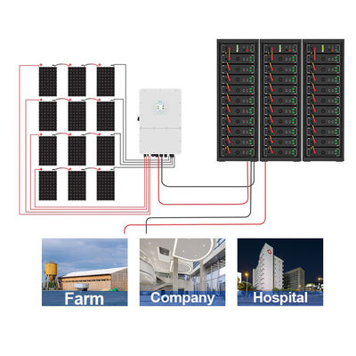 20KW 30KW high voltag Lifepo4 battery solar generator 50KW-750kw Industrial Solar Energy storage System
