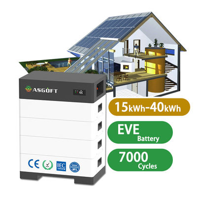 High Voltage home energy storage systems 15kwh-40kwh 100Ah lithium ion batteries stackable solar battery