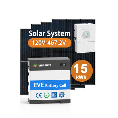High Voltage Solar Battery 15kw-40kw Household Solar Energy System Solar Power Bank With Lithium Battery