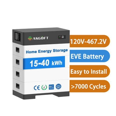 High Voltage Solar Battery 15kw-40kw Household Solar Energy System Solar Power Bank With Lithium Battery