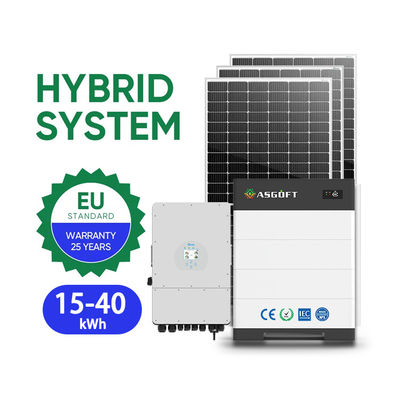 Stackable home energy storage 15kwh - 40kwh rack LifePo4 for solar panel hybrid invert solar system
