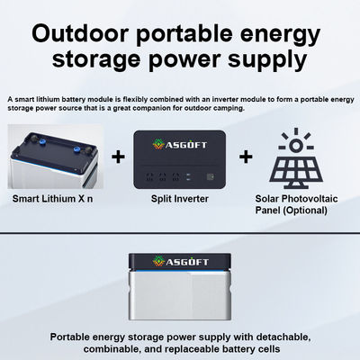 Micro Inverter Energy Storage Battery 1024wh 5120Wh Balcony Solar Portable power station 800W power station