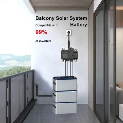Plug And Play 800W Balcony PV System With LiFePO4 Battery / Micro Inverter