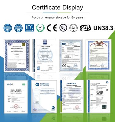 UL Certification USA High Voltage Stacked Solar Energy Storage Lifepo4 Batteries