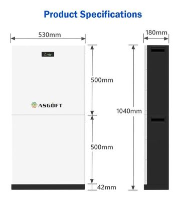 51.2V 280Ah 15kWh LiFePO4 Lithium Battery Stackable Bms 10kWh 20kWh Pv Storage