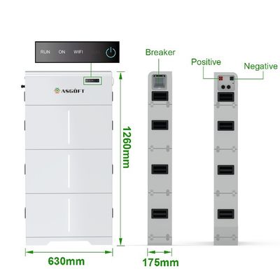 High Voltage LiFePO4 Battery Pack 20kwh Energy Storage Lithium Ion Batteries