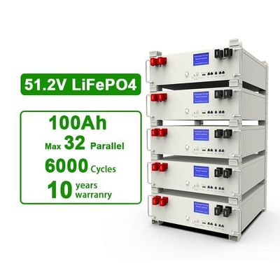 CE Stackable 5kwh Lifepo4 Hybrid Home Energy Storage Lithium Iron 100Ah Battery