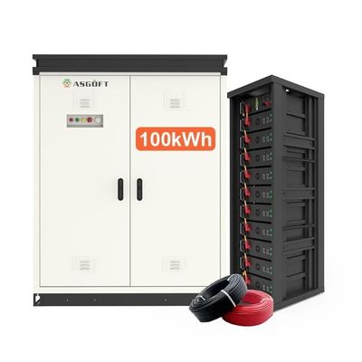 Solar Energy Storage Home High Voltage 50KWh 100KWh Stacked LiFePO4 Battery